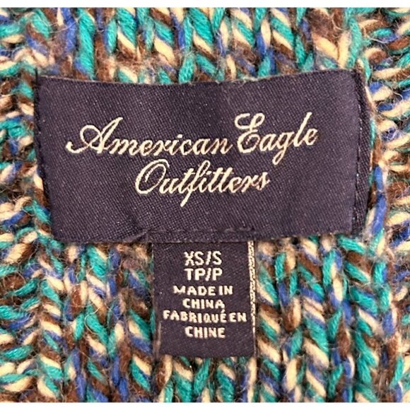 American Eagle Women’s Cable-Knit Button Cardigan Sweater Size xs - Picture 3 of 11